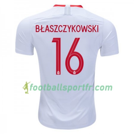 Tenue Pologne Blaszczykowski 16 Domicile Coupe du monde 2018 Maillot de Foot